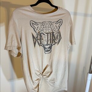 Bella Canvas Beige Leopard Graphic Tee